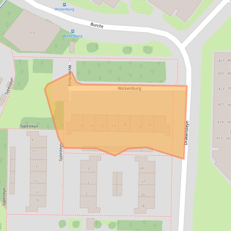 Kaart van postcodegebied 7608VB.