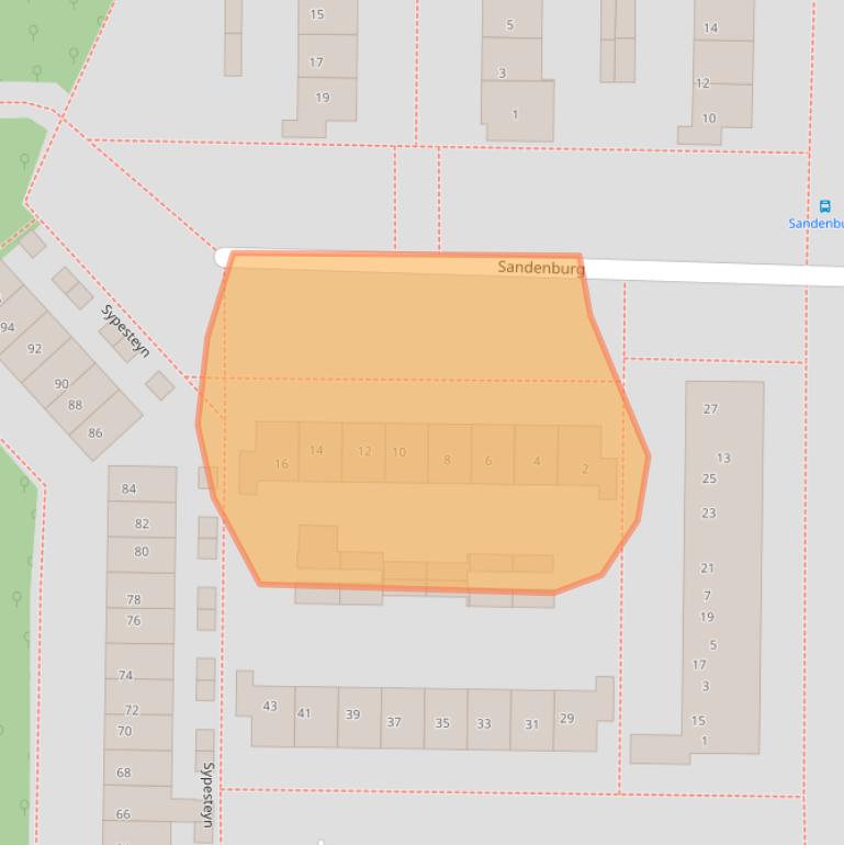 Kaart van postcodegebied 7608VH.