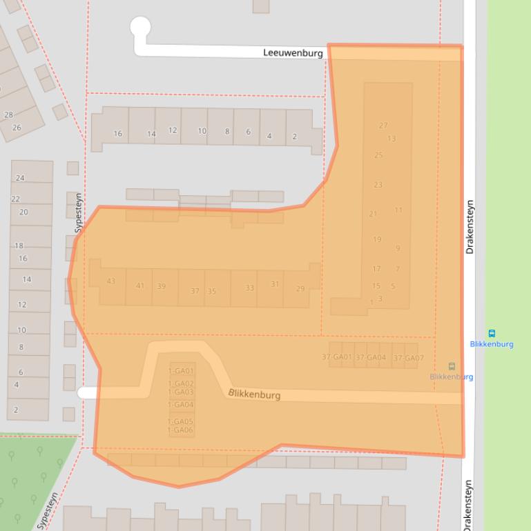 Kaart van postcodegebied 7608VP.