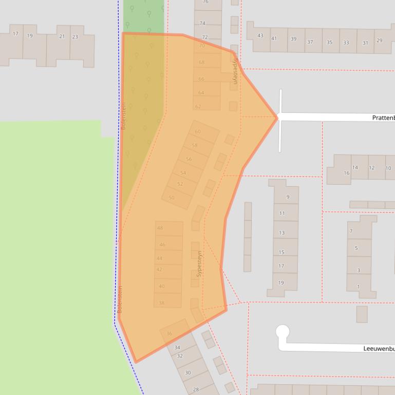 Kaart van postcodegebied 7608VW.