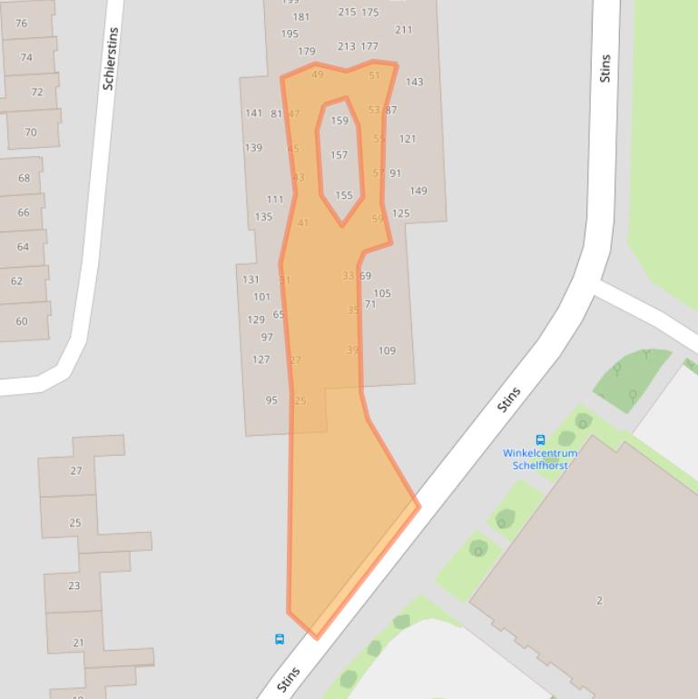 Kaart van postcodegebied 7608XA.