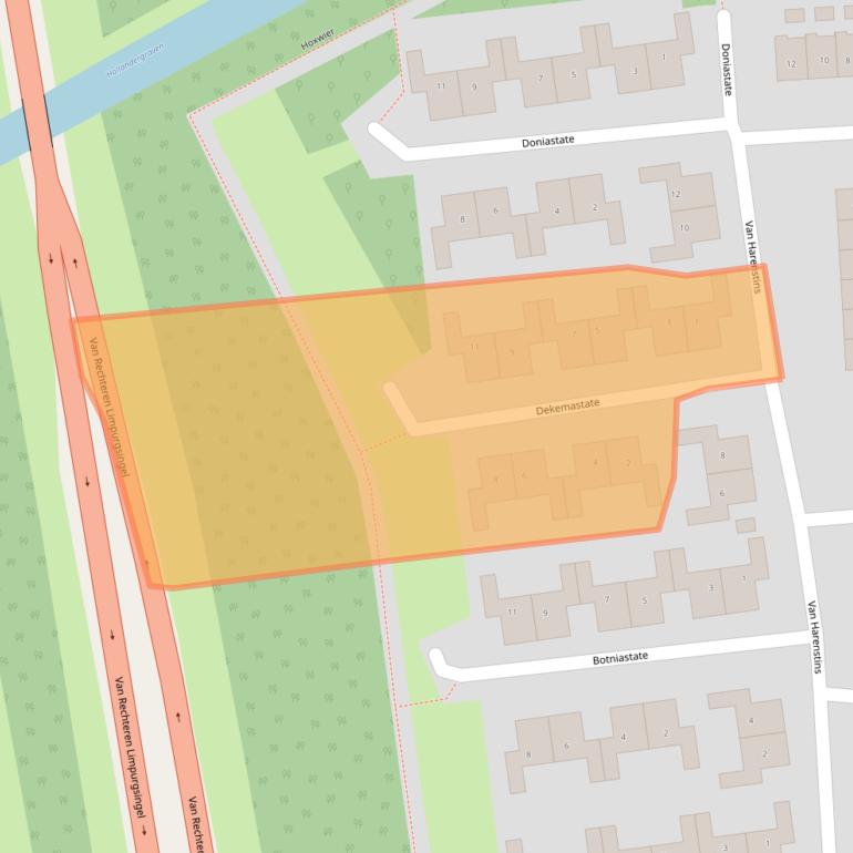 Kaart van postcodegebied 7608XH.