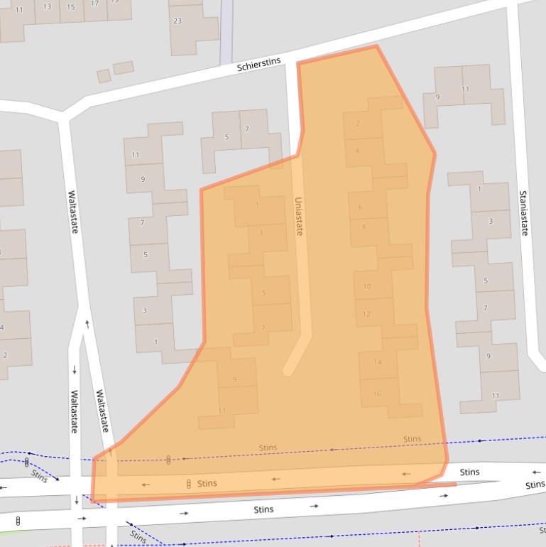 Kaart van postcodegebied 7608XM.