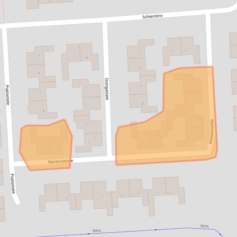 Kaart van postcodegebied 7608XS.