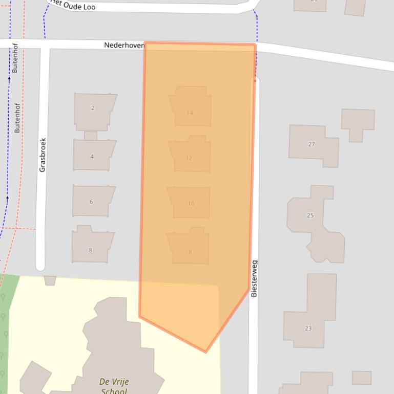 Kaart van postcodegebied 7608ZA.