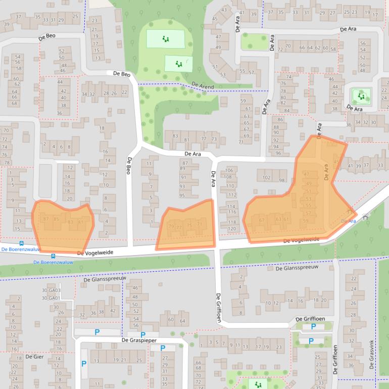Kaart van postcodegebied 7609AC.