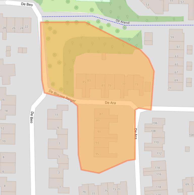 Kaart van postcodegebied 7609AL.