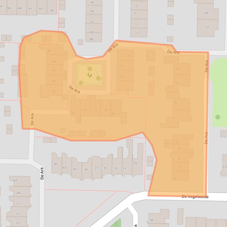 Kaart van postcodegebied 7609AM.