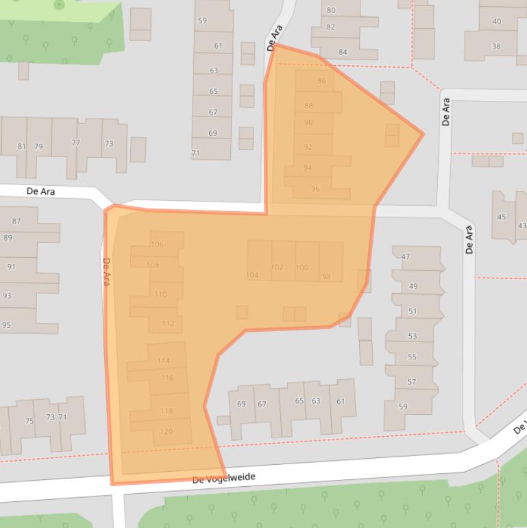 Kaart van postcodegebied 7609AP.