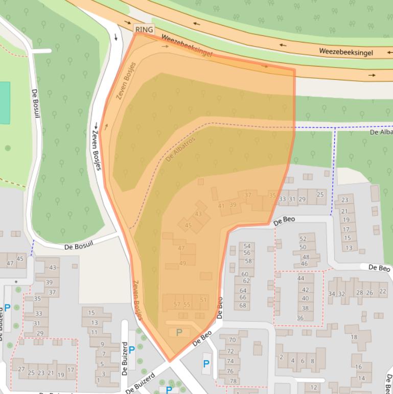 Kaart van postcodegebied 7609AS.