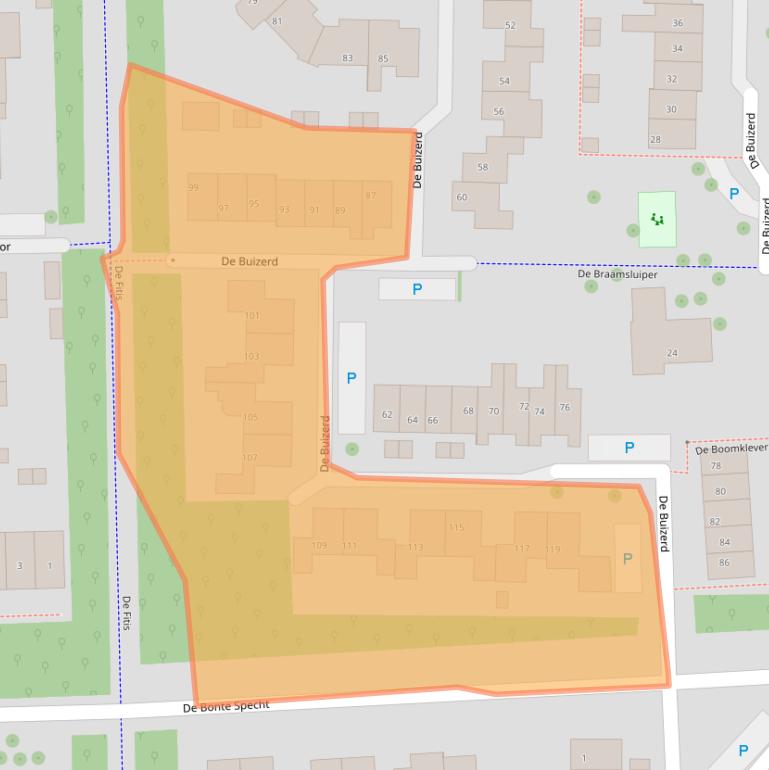 Kaart van postcodegebied 7609BD.