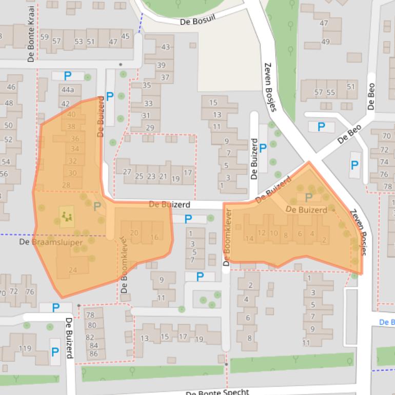 Kaart van postcodegebied 7609BE.