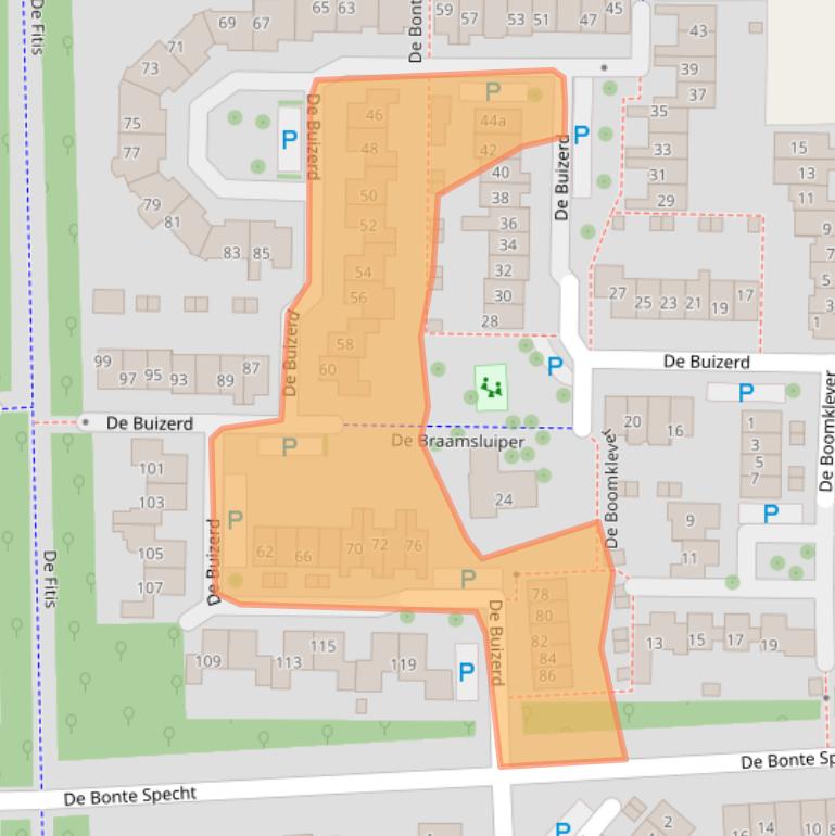 Kaart van postcodegebied 7609BG.