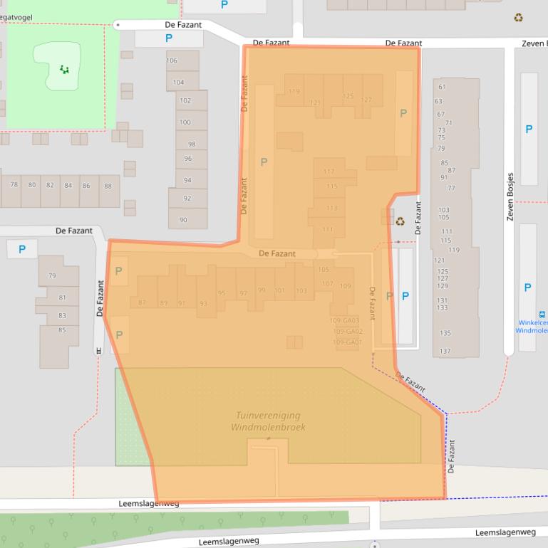 Kaart van postcodegebied 7609BV.