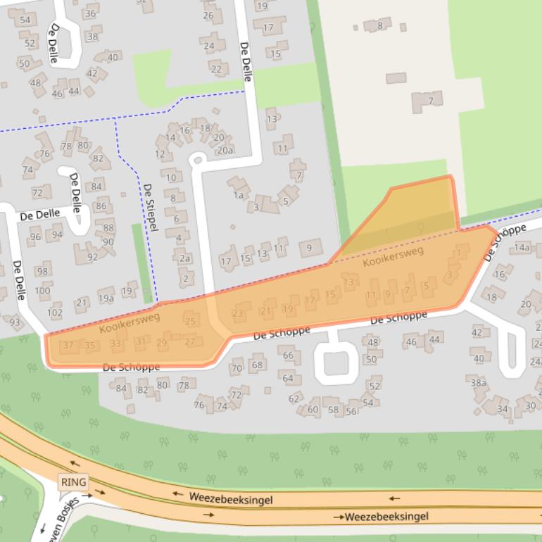 Kaart van postcodegebied 7609CA.