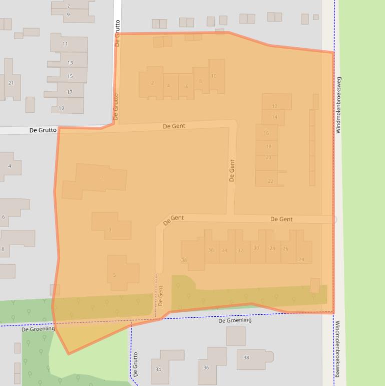 Kaart van postcodegebied 7609DG.