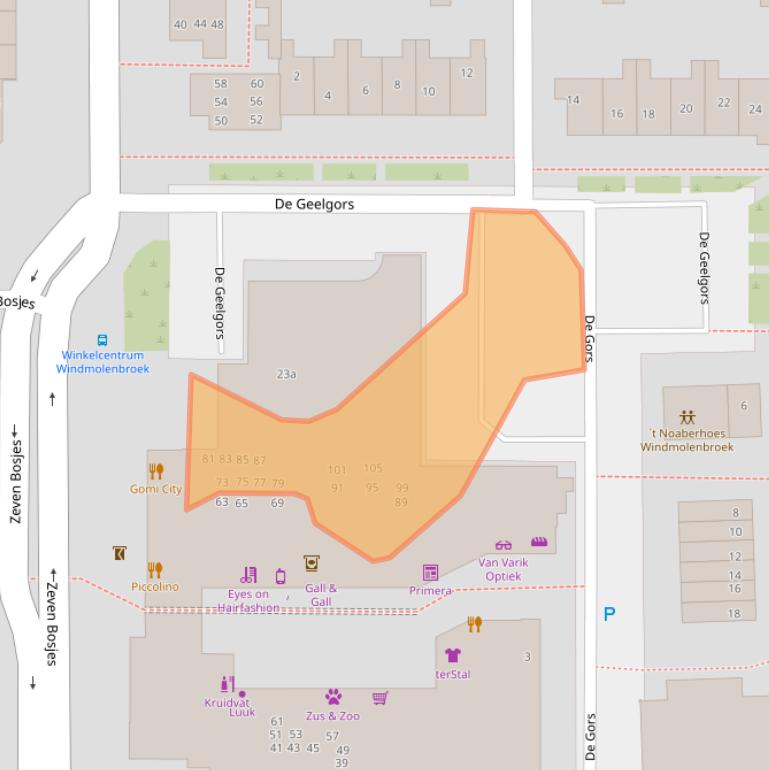 Kaart van postcodegebied 7609DT.