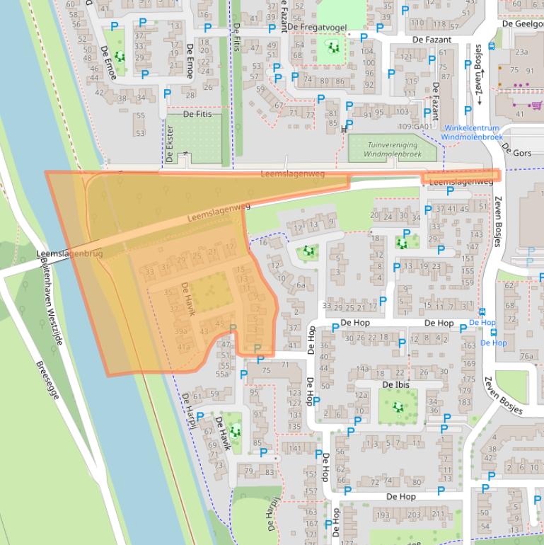 Kaart van postcodegebied 7609EA.