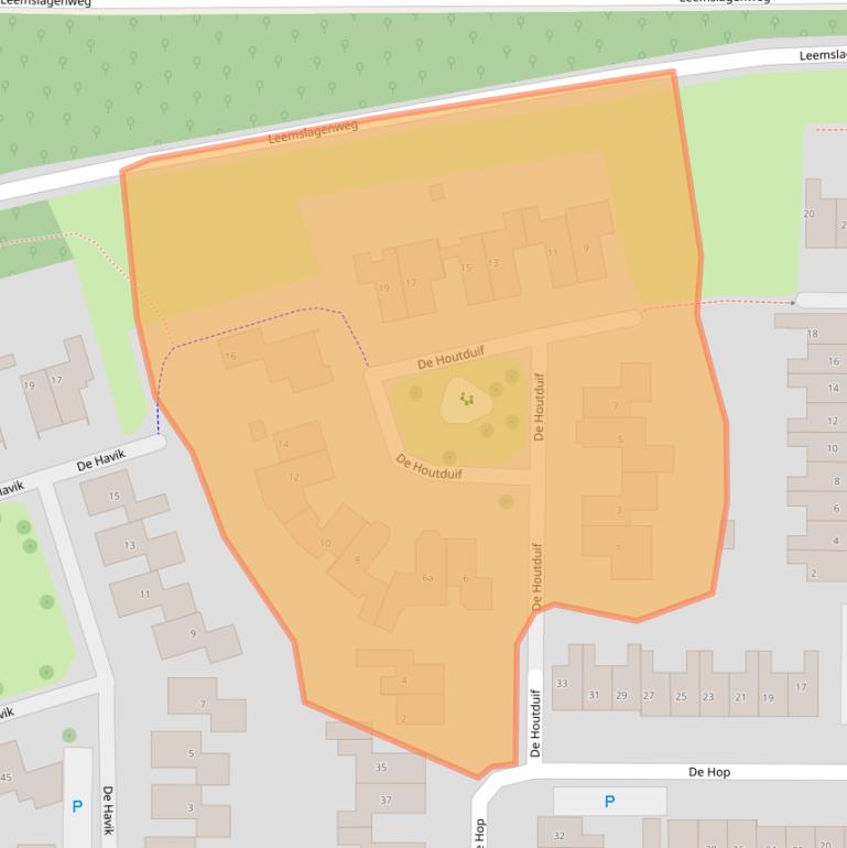 Kaart van postcodegebied 7609ED.