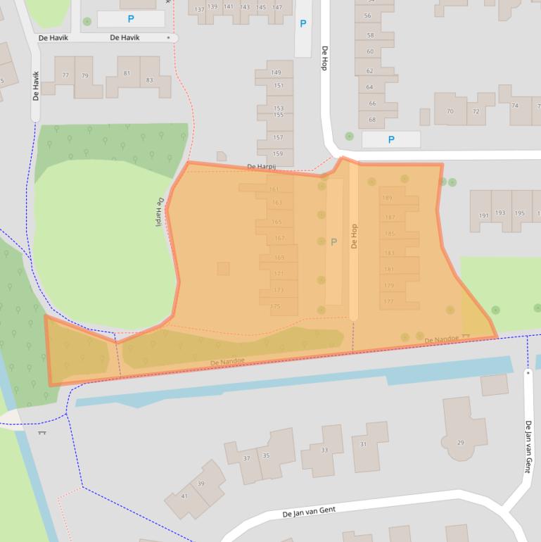 Kaart van postcodegebied 7609EM.