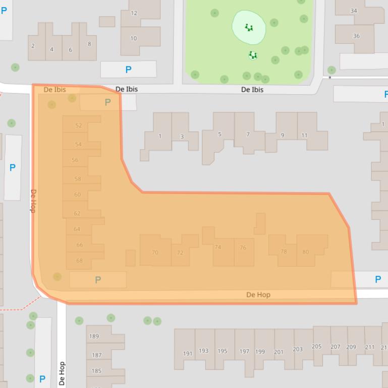 Kaart van postcodegebied 7609ER.