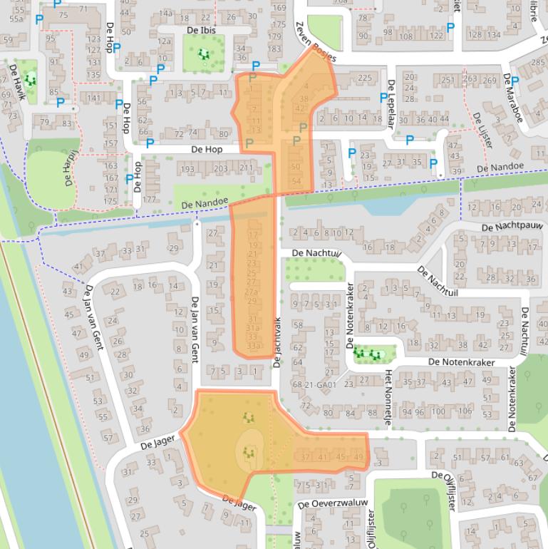 Kaart van postcodegebied 7609ET.