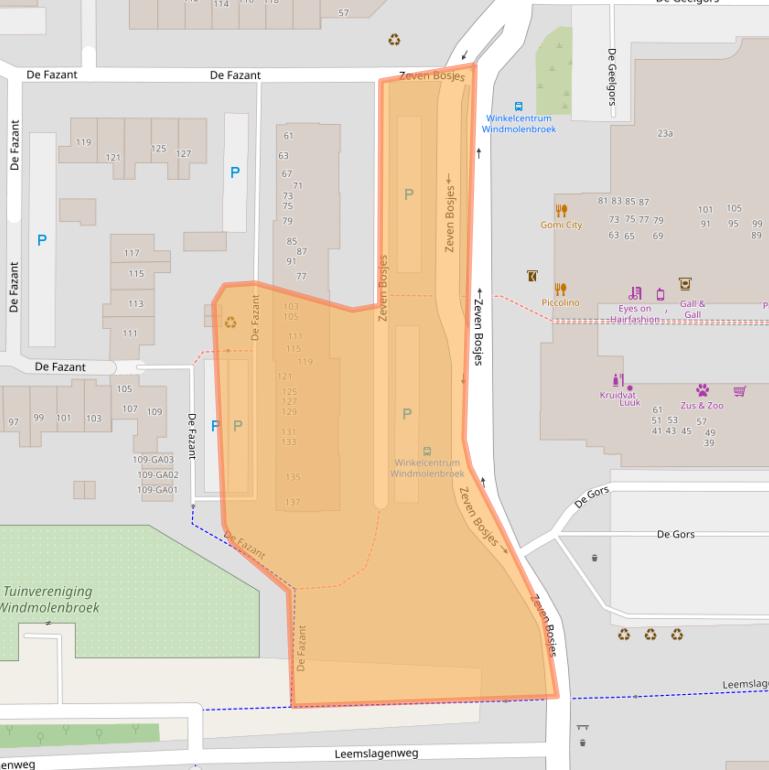 Kaart van postcodegebied 7609GB.