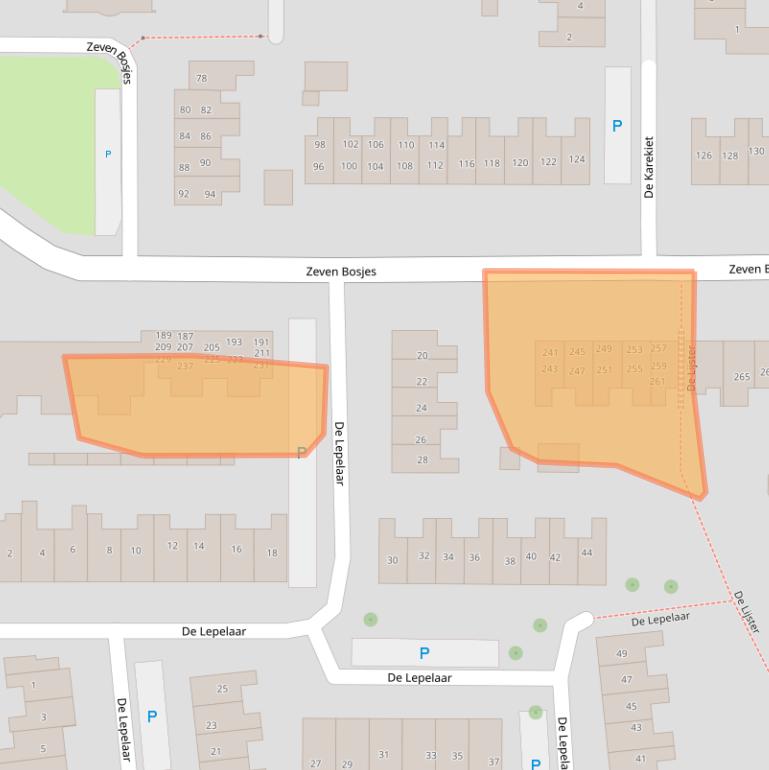 Kaart van postcodegebied 7609GE.