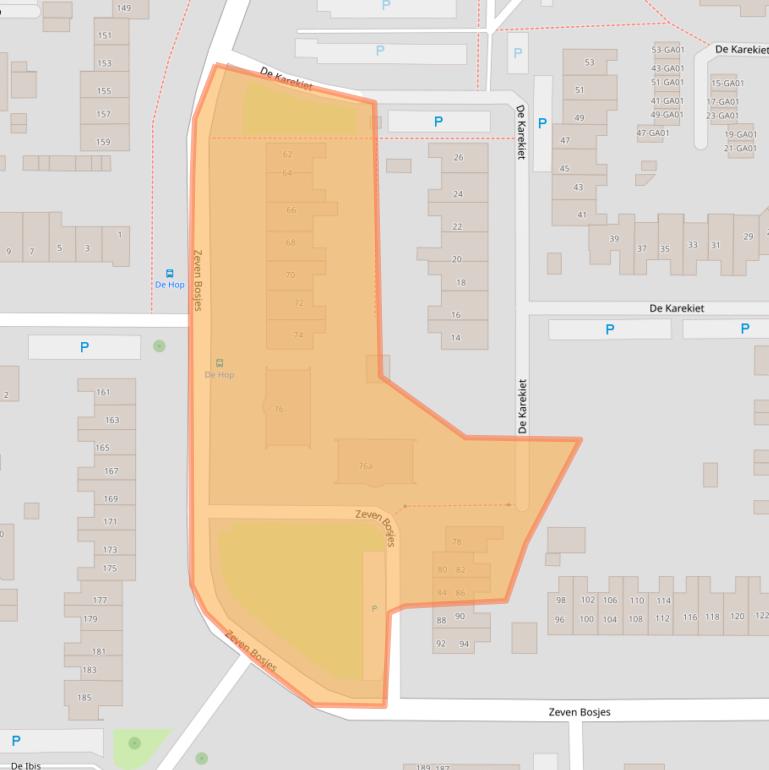 Kaart van postcodegebied 7609GH.