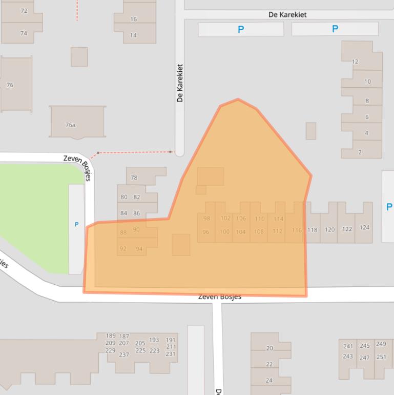 Kaart van postcodegebied 7609GJ.