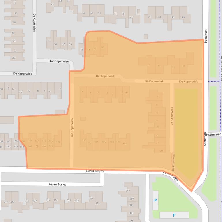 Kaart van postcodegebied 7609GT.