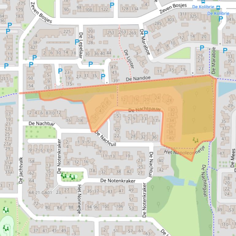 Kaart van postcodegebied 7609JH.