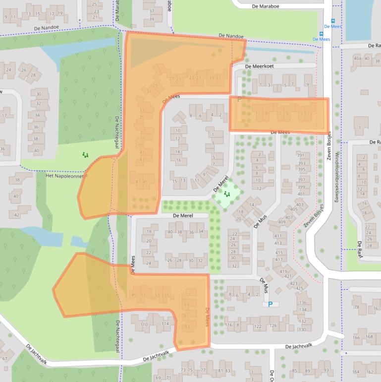 Kaart van postcodegebied 7609JT.