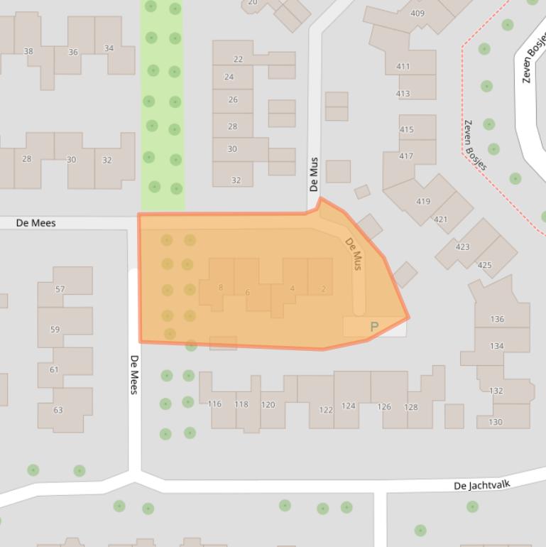 Kaart van postcodegebied 7609JZ.