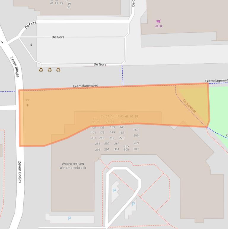 Kaart van postcodegebied 7609KA.