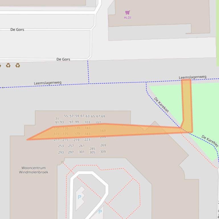 Kaart van postcodegebied 7609KB.