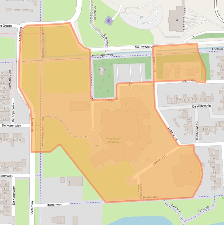 Kaart van postcodegebied 7609LA.