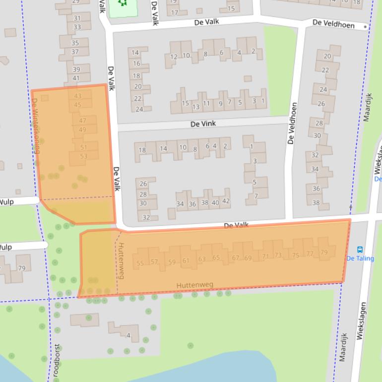 Kaart van postcodegebied 7609LR.