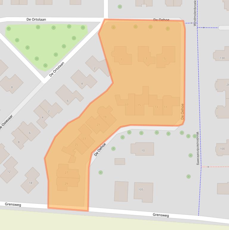 Kaart van postcodegebied 7609MA.