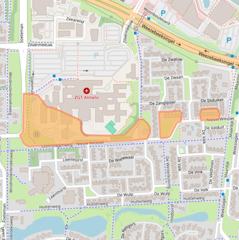 Kaart van postcodegebied 7609NE.