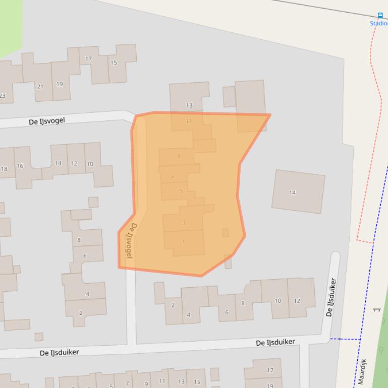 Kaart van postcodegebied 7609NL.