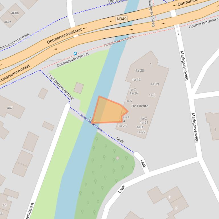 Kaart van postcodegebied 7609NP.