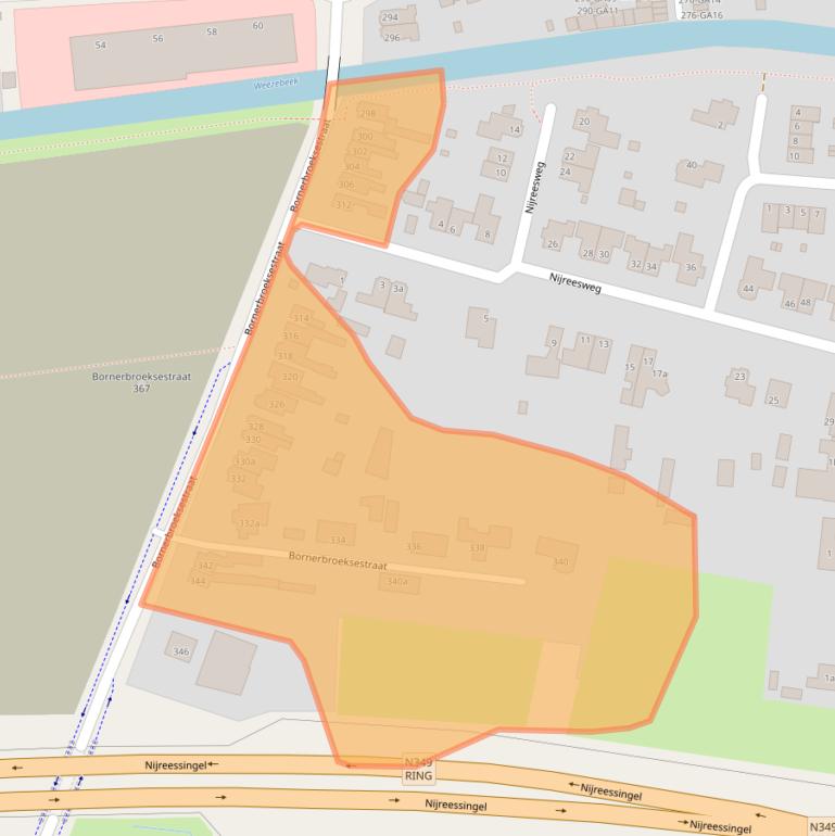 Kaart van postcodegebied 7609PG.