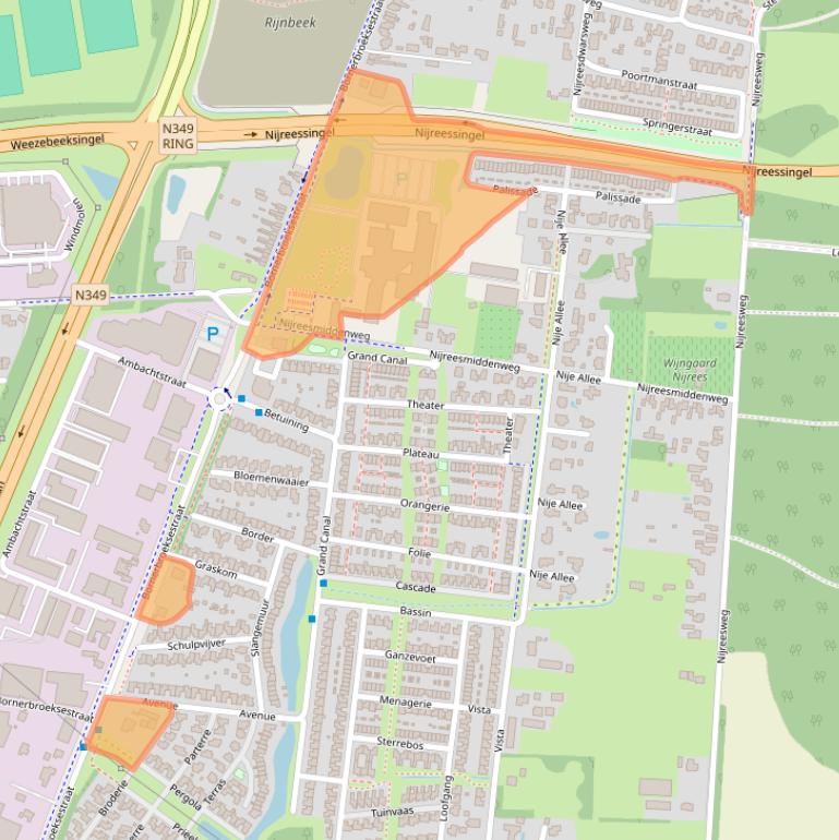 Kaart van postcodegebied 7609PH.