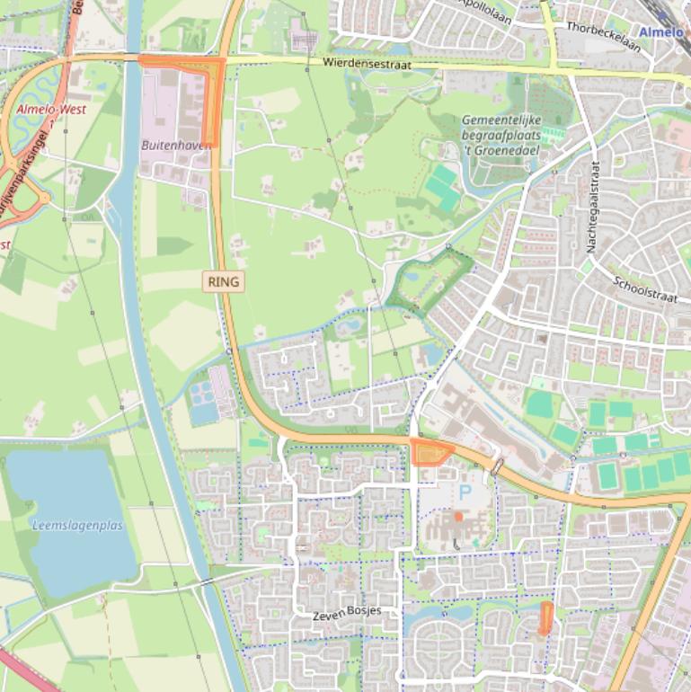 Kaart van postcodegebied 7609PP.