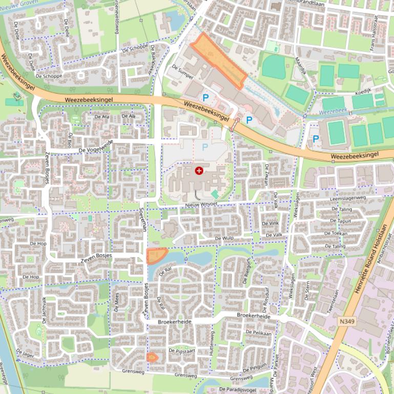 Kaart van postcodegebied 7609PV.