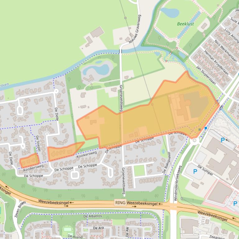 Kaart van postcodegebied 7609PZ.