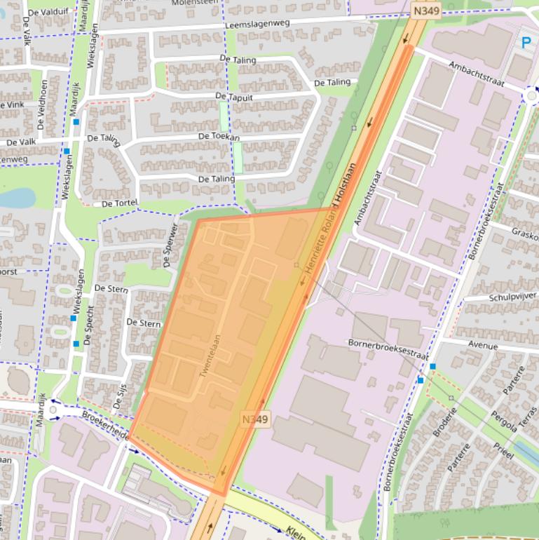 Kaart van postcodegebied 7609RE.