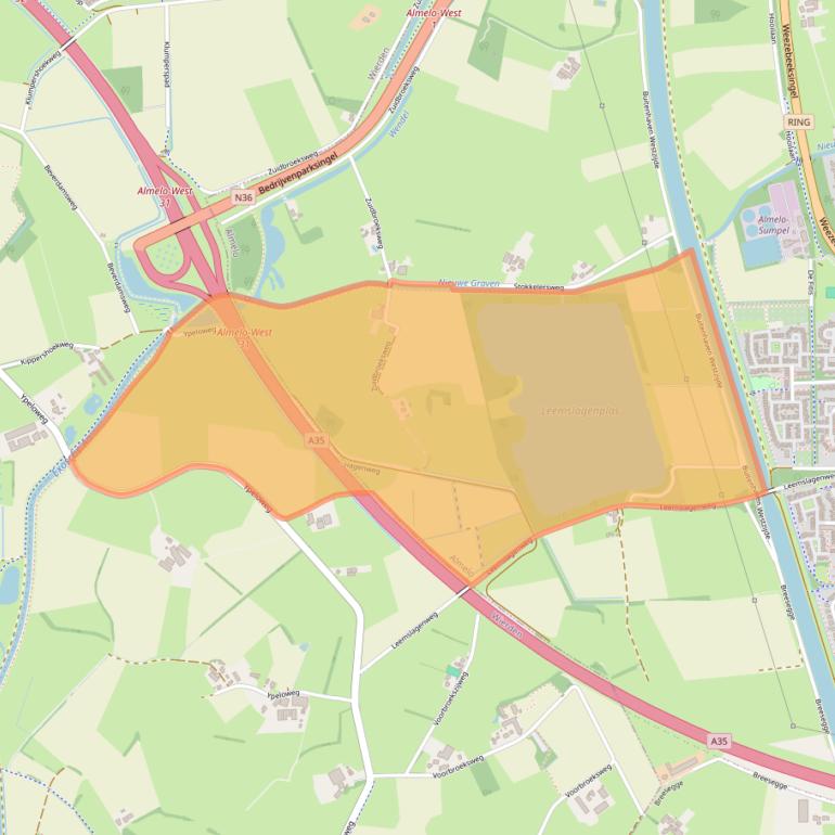 Kaart van postcodegebied 7609RK.