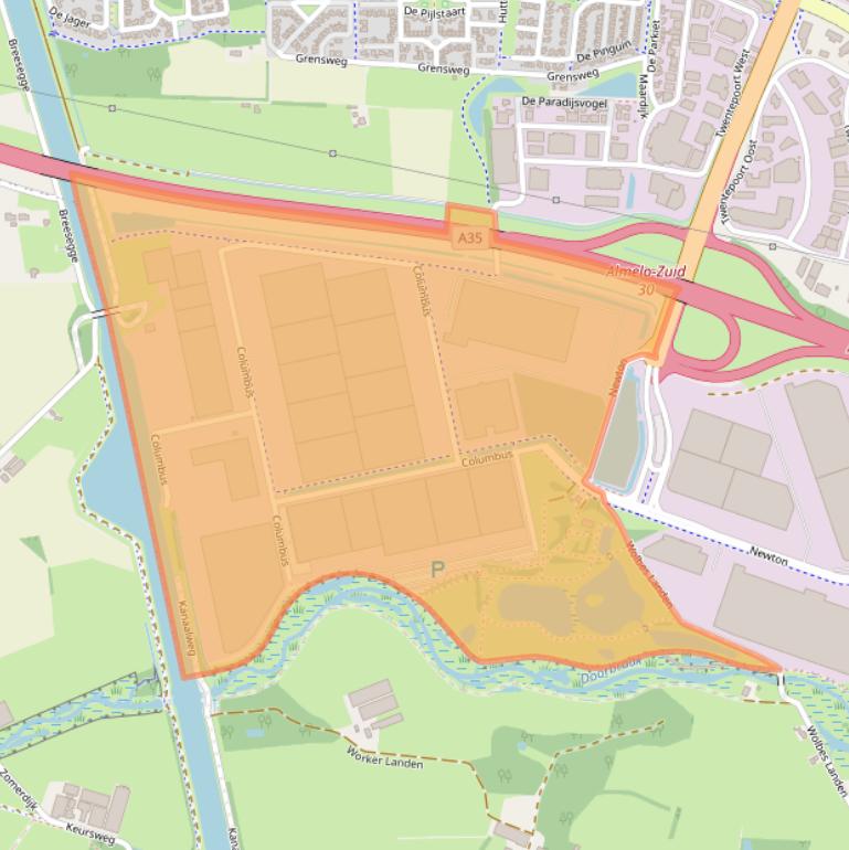 Kaart van postcodegebied 7609RM.